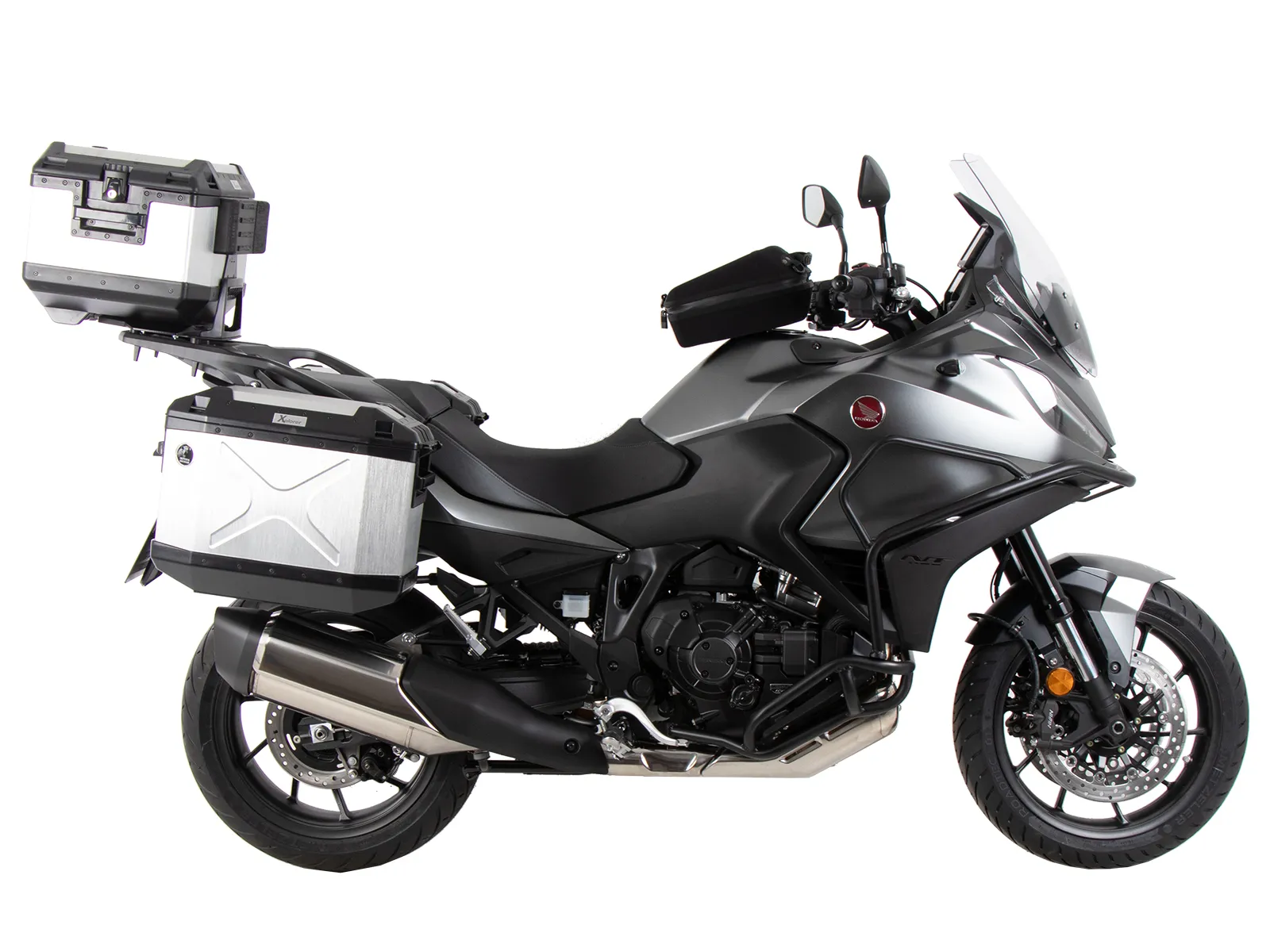 Easyrack top case carrier for combination with original luggage rack black for Honda NT 1100 (2022-2024)