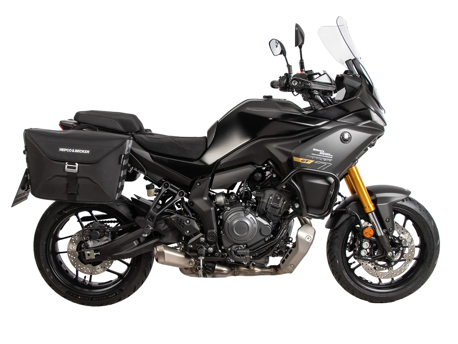 C-Bow side carrier black for Yamaha Tracer 7 / GT / Y-AMT (2025-), (model year 2026)