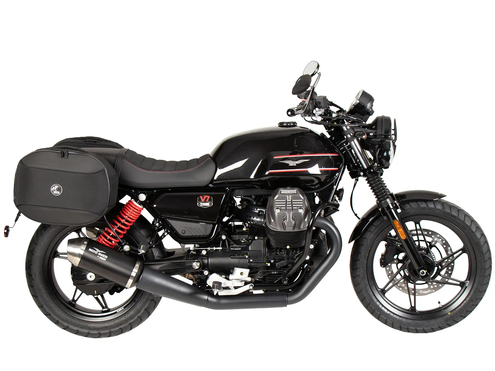 C-Bow side carrier black for Moto Guzzi V7 Stone Special Edition (850cc) (2022-2023)