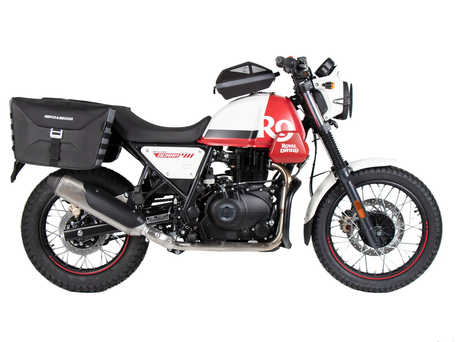 C-Bow side carrier black for Royal Enfield Scram 411 (2022-2024)