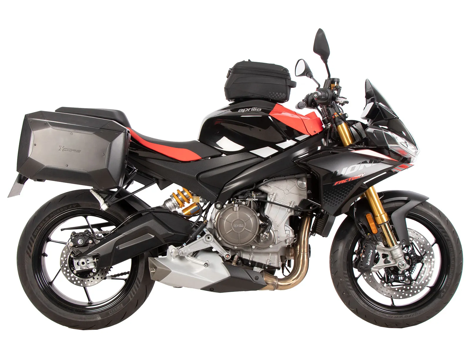 C-Bow side carrier black for Aprilia Tuono 660 Factory (2022-)