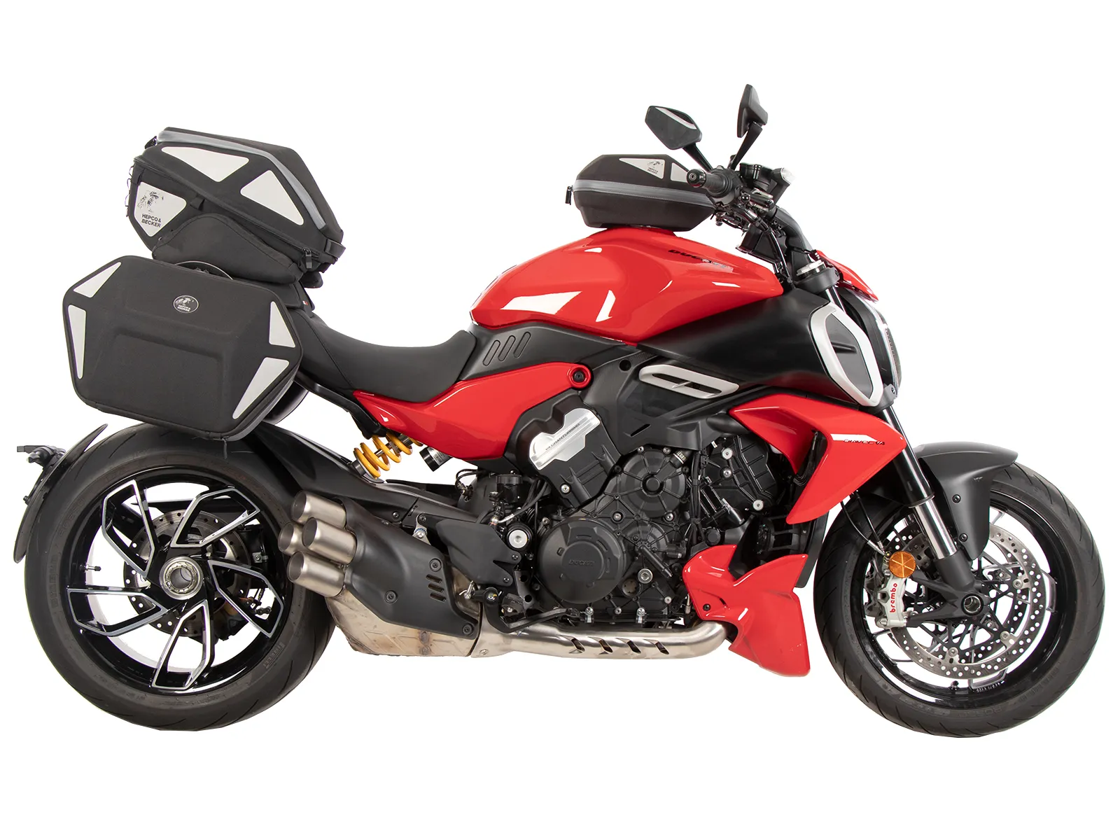 C-Bow side carrier black for Ducati Diavel V4 (2023-)