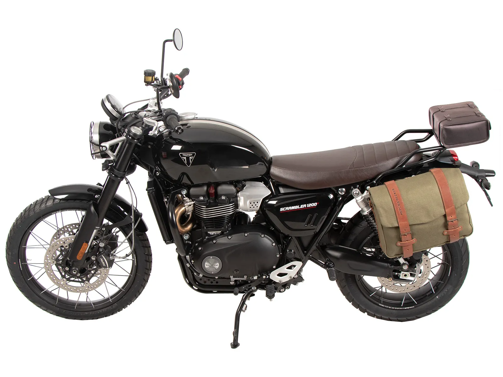 C-Bow side carrier one-sided left black for Triumph Scrambler 1200 X (2024-)