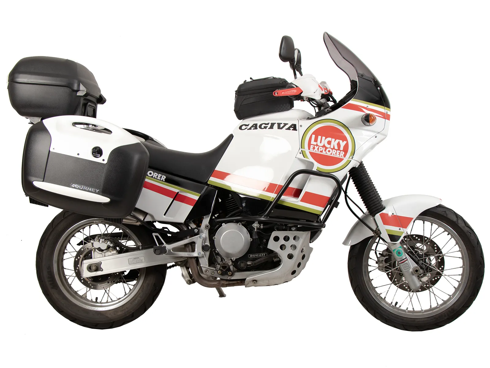 Tubular luggage rack Topcaseträger black for Cagiva Elefant 900 i.e. (1990-1992)