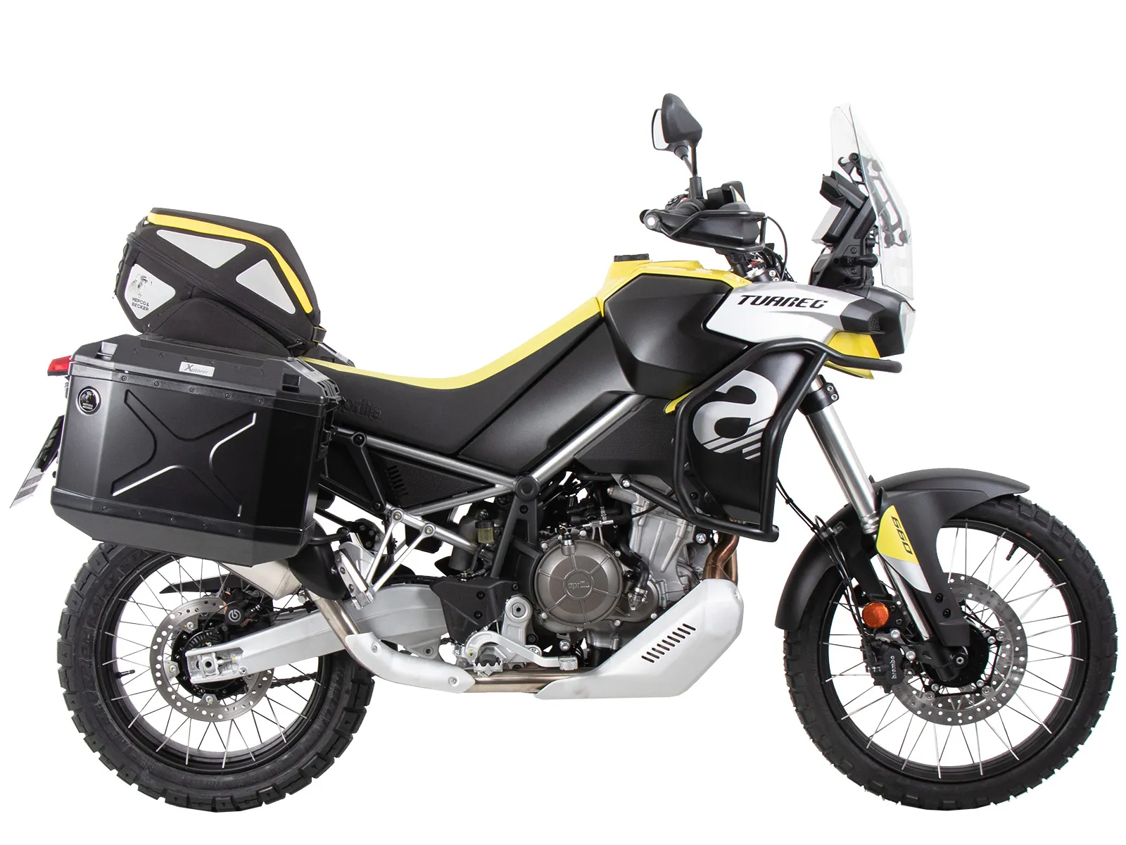 Case carrier set cutout black incl. Xplorer cutout black Case set for Aprilia Tuareg 660 (2022-2024)