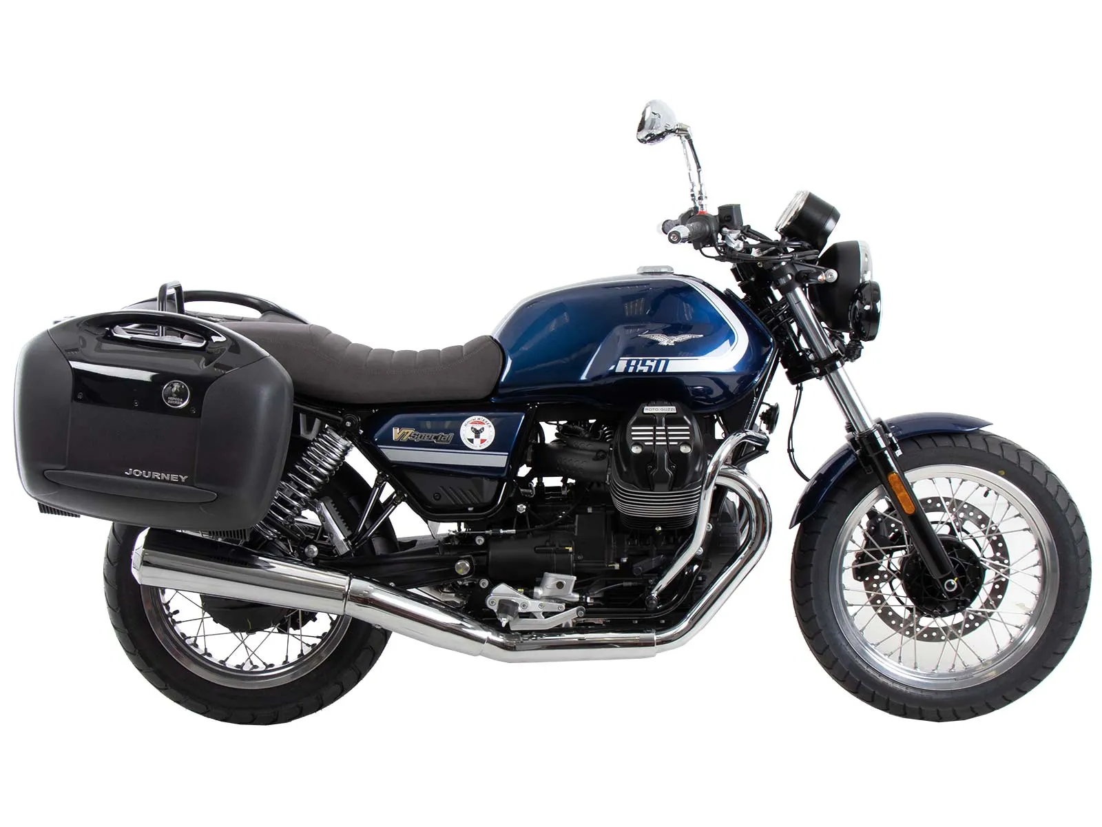 Side case carrier bolted chrome for Moto Guzzi V7 Special (2025-)
