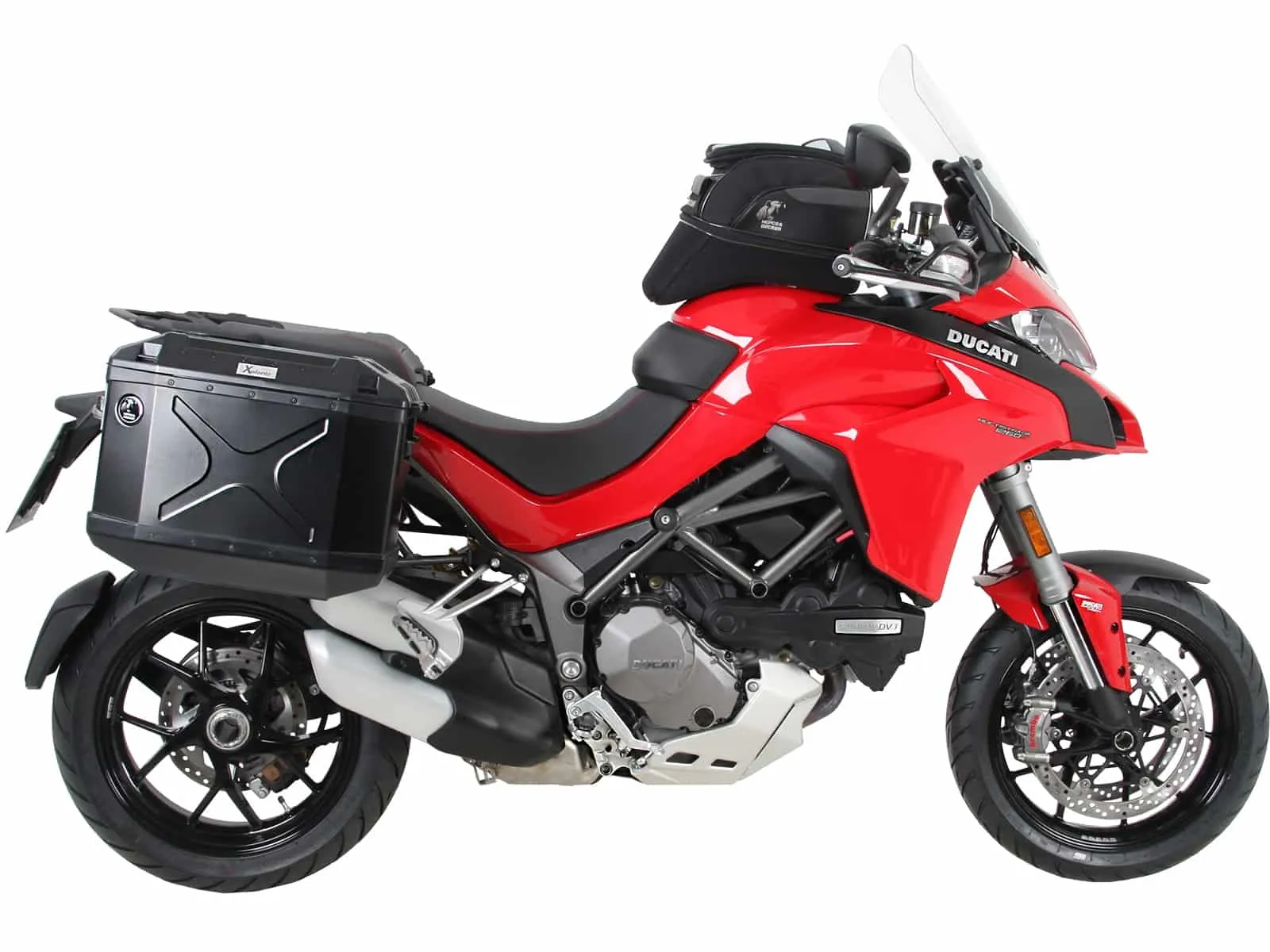 Side case carrier fixed black for Ducati Multistrada 1260/S (2018-2020)