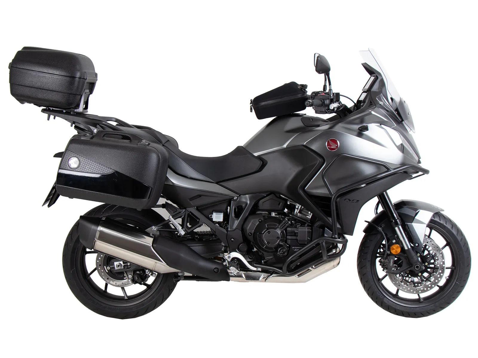 Alurack top case carrier black for combination with original luggage rack black for Honda NT 1100 (2022-2024)