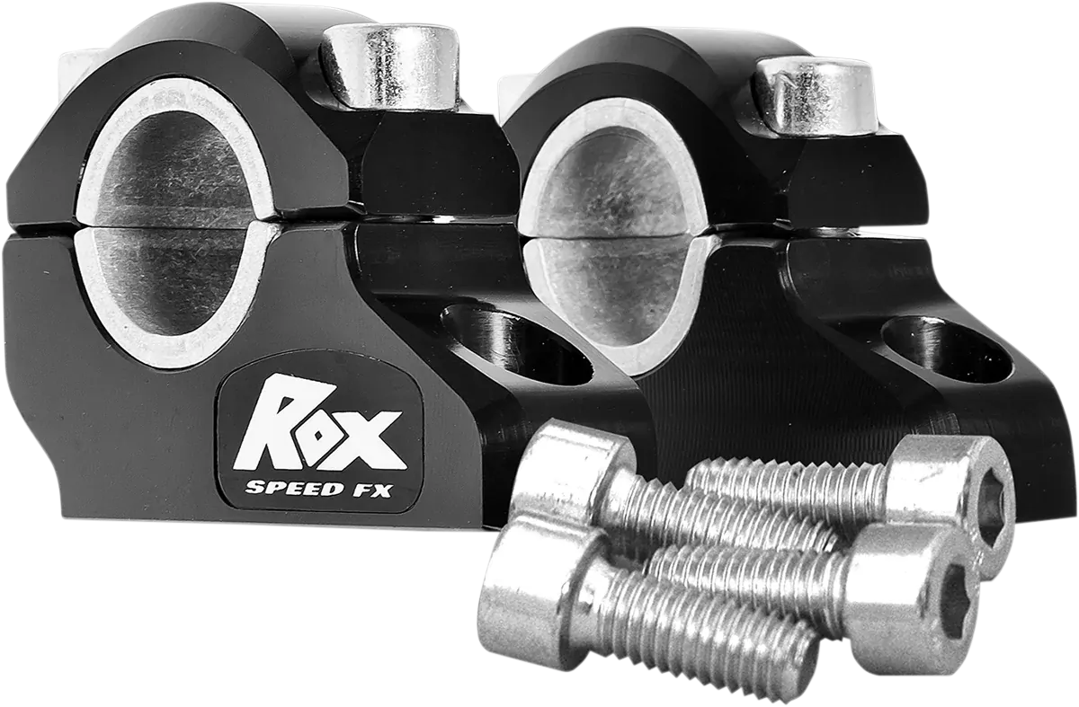 1 1/4" black Pro Offset Elite Block Riser for 7/8" or 1 1/8" Handlebar