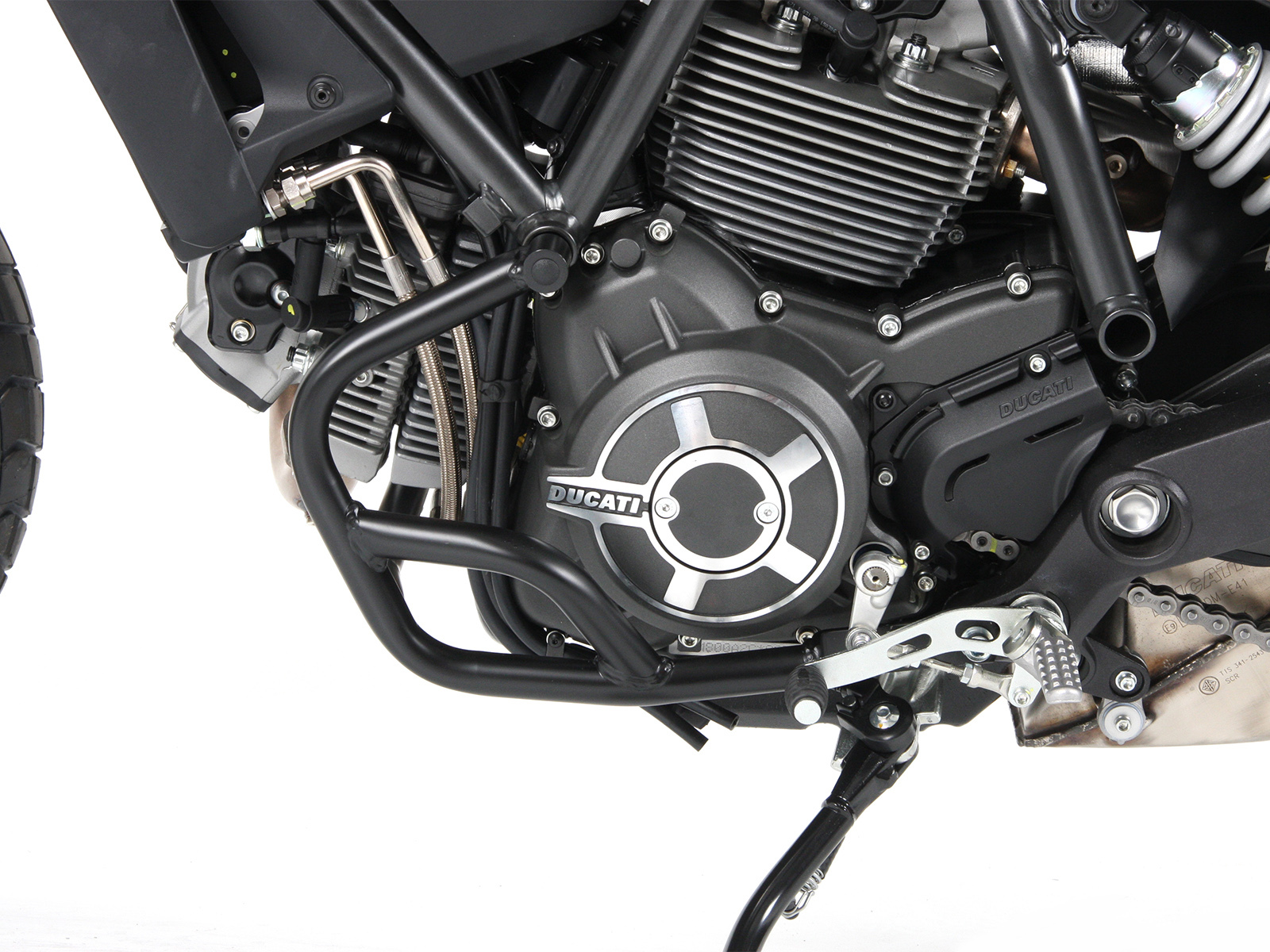 Engine guard - black Ducati Scrambler 800 / 2015 ->