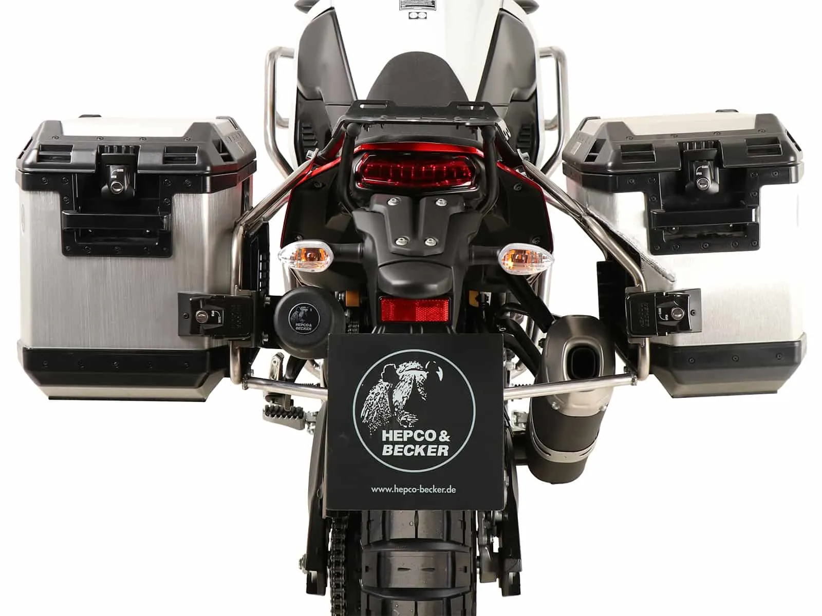 Case carrier set cutout stainless steel incl. Xplorer cutout silver Case set for Yamaha T√©n√©r√© 700 / Rally (2019-2024)