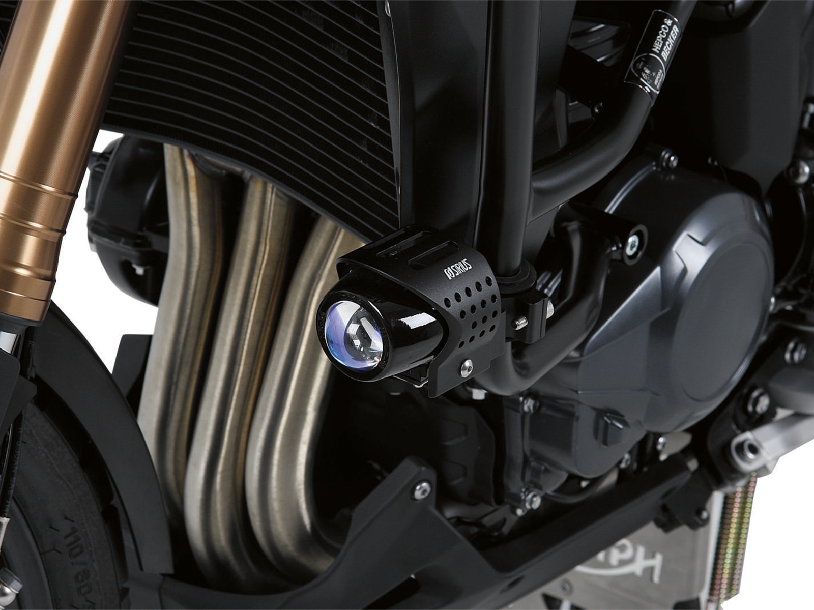 Ion Blue Flooter Fog Light Triumph Tiger Explorer 1200 2015