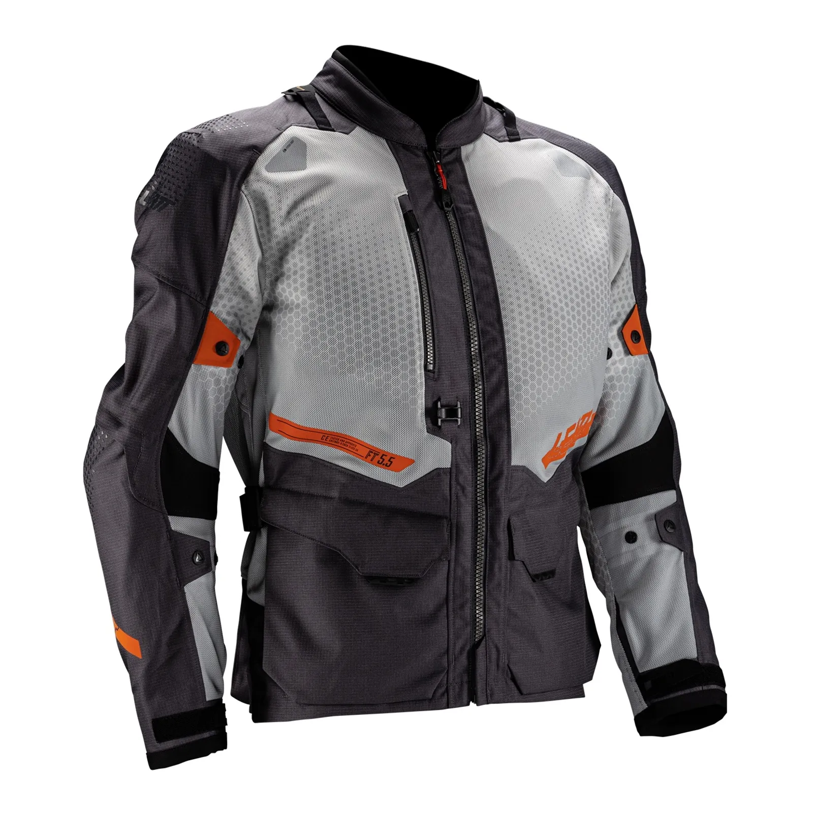 Leatt 5.5 ADV FlowTour Jacket - Iron (S/US38/EU48)