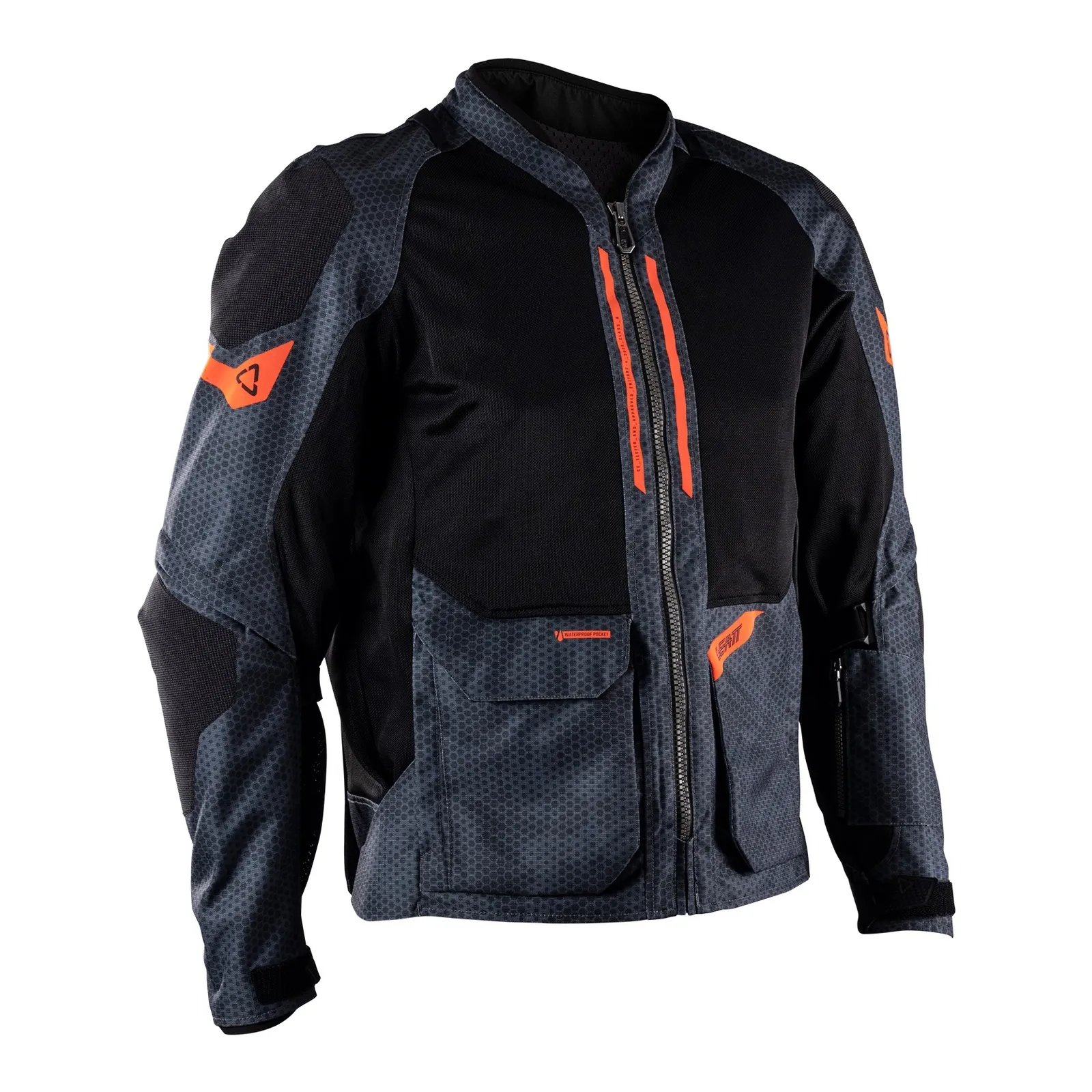 Leatt 4.5 ADV FlowTour Jacket (Short) - Iron / Grey (S/US38/EU48)
