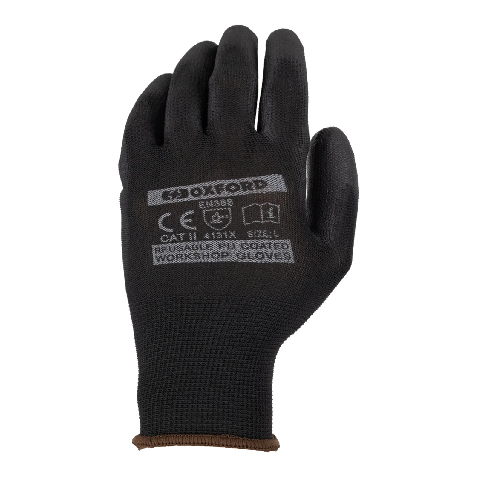 Oxford Workshop Gloves PU-Coated (M) [Pack of 3]