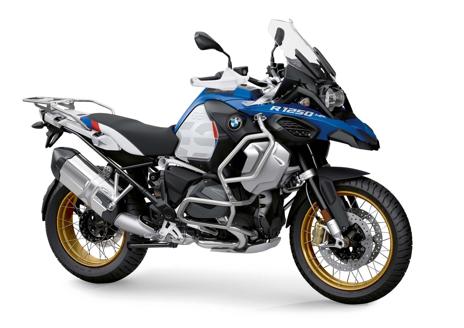 BMWs2019 R12500GS Adventure made better with Hepco Becker motocycle accessories.
