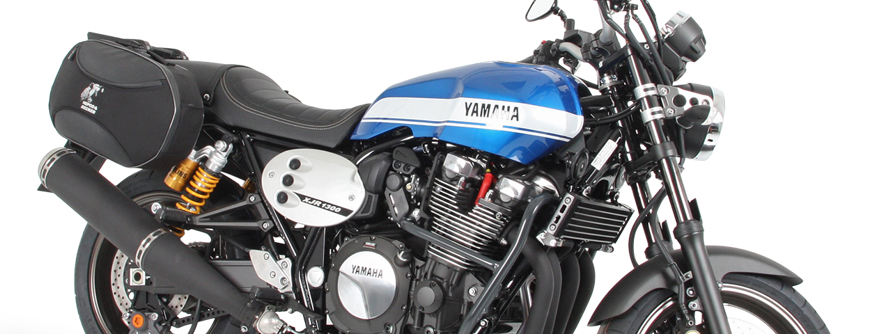 Yamahas XJR1300 from 2015 with luggage and accessories form Hepco & Becker