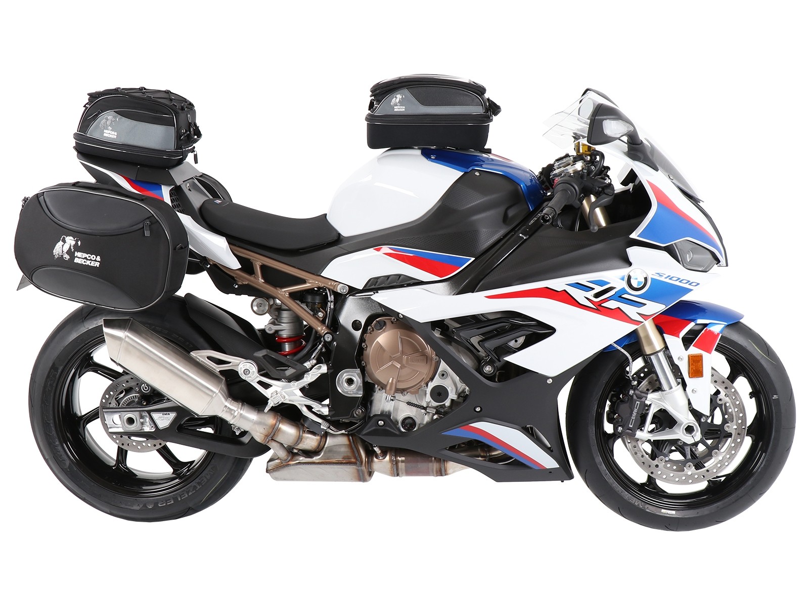 BMW S1000 RR 2019 fitted with luggage by Hepco & Becker