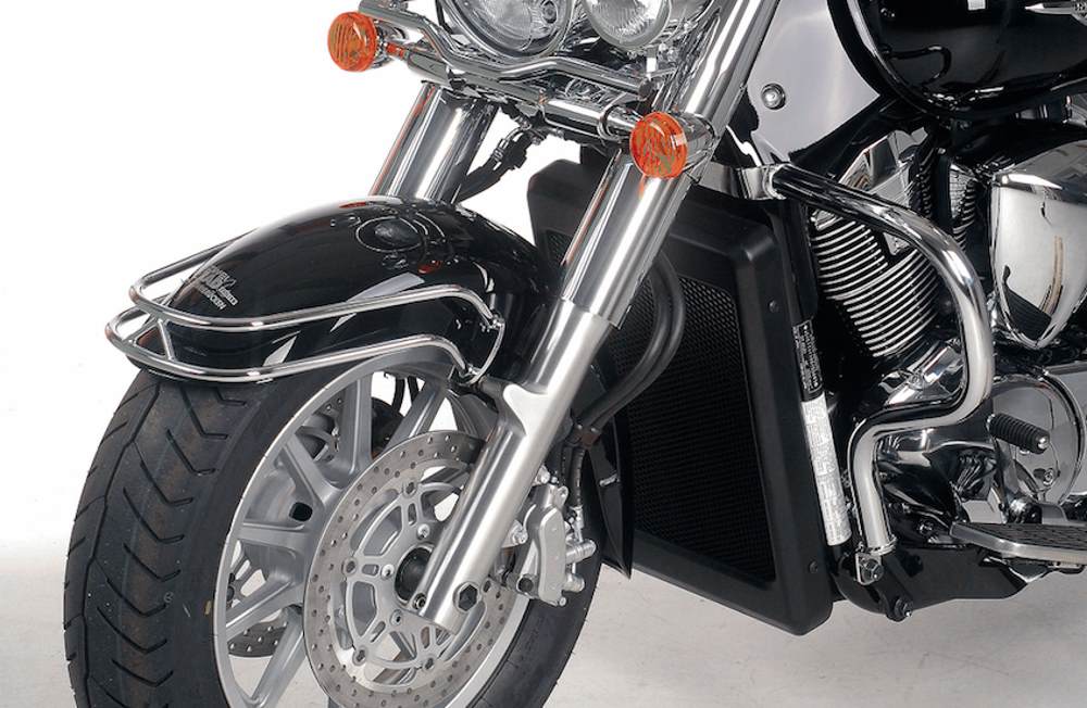 Hepco & Becker Cruiser and Harley Fender Guards from Motorcycle Adventure Products