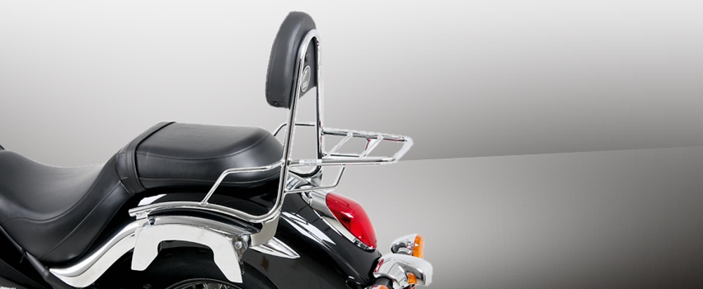 Give your pillion security & comfort with a Sissybar - Rear Rack combo from Hepco & Becker & Motorcycle Adventure Products