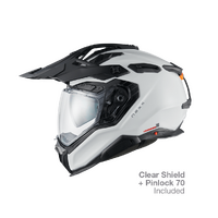 NEXX X.WED3 ADVENTURE HELMET PLAIN WHITE