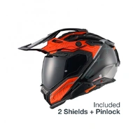 X.WED3 FURKA ADVENTURE HELMET (ORANGE/GREY)
