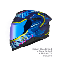 NEXX Y.100R URBANGRAM INDIGO BLU MT HELMET