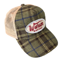 Warson Motors Flannel Check Cap Light Green