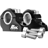 1 1/4" black Pro Offset Elite Block Riser for 7/8" or 1 1/8" Handlebar