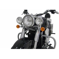 Twinlight auxiliary headlight set (high beam) incl. holder and cable chrome for Kawasaki VN 1700 Classic (2009-2014)
