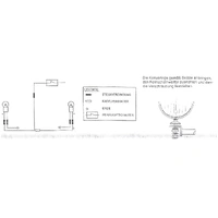Twinlight auxiliary headlight set (high beam) incl. holder and cable chrome for Suzuki VL 800 Intruder LC Volusia (2001-2008) with original windscreen