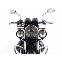 Twinlight auxiliary headlight (high beam) incl. bracket and cable black for Moto Guzzi V7 Special (2025-)
