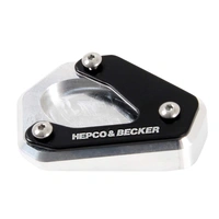 Side stand plate silver/black for Kawasaki Versys-X 300/Urban/Adventure (2017-2020)