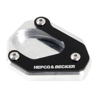 Side stand plate silver/black for Kawasaki Z 125 (2018-)