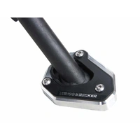 Side stand plate silver/black for Kawasaki Ninja 125 (2018-)