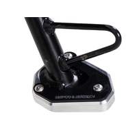 Side stand plate silver/black for Kawasaki Versys 650 (2022-)