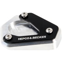 Side stand plate silver/black for Kawasaki Z 900 RS / SE / Black Ball Edition (2026-)