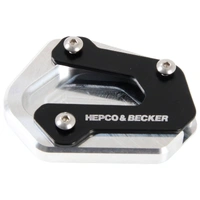 Side stand plate silver/black for Suzuki DL 650 V-Strom (2004-2011)