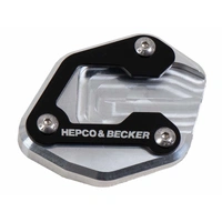 Side stand plate silver/black for Yamaha Tracer 9 (2021-2024)