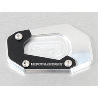 Side stand plate silver/black for BMW R 1200 RT (2005-2013)