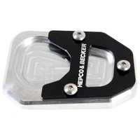 Side stand plate silver/black for BMW R nineT Pure (2017-2023)