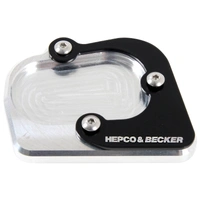 Side stand plate silver/black for BMW R 1250 GS Adventure (2019-2024)