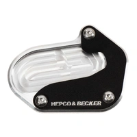 Side stand plate silver/black for BMW R 1300 GS (2023-) for model without special suspension equipment