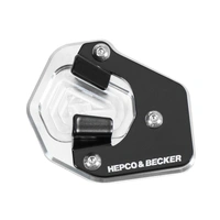 Side stand plate silver/black for BMW R 12 (2024-)
