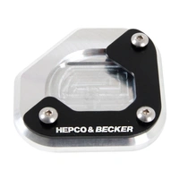 Side stand plate silver/black for BMW F 800 GS (2008-2018)