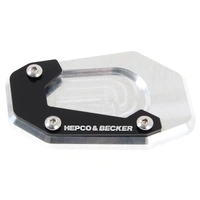 Side stand plate silver/black for BMW R 1200 R (2011-2014)