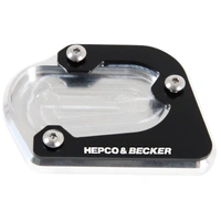 Side stand plate silver/black for BMW R 1200 GS LC (2013-2018)