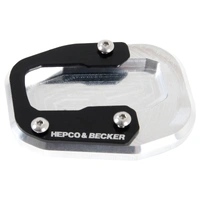 Side stand plate silver/black for Ducati Monster 1200 S (2017-2020)