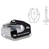 Side stand plate silver/black for Triumph Tiger 900 / GT / GT Pro / GT Low (NOT SUITABLE FOR Rally / Rally Pro) (2020-2023)