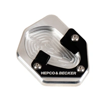 Side stand plate silver/black for Triumph Tiger 1200 Rally Explorer / GT Explorer (2022-)
